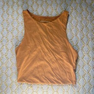 Aeropostale Women's Orange/Yellow Top